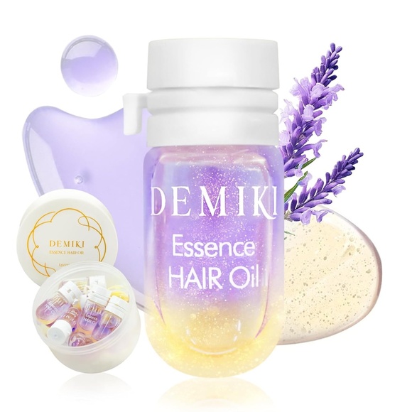 DEMIKI Hair Oil /Frizzy Hair W/ Coconut Oil For Dry Damaged Frizz Control 12 pcs - Picture 3 of 9